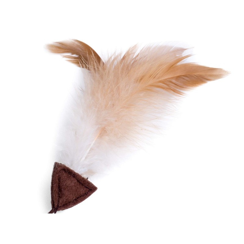 Petface Feather Tail Mice Cat Toy, Pack of 2