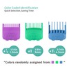 Magetic Clipper Guards Set Compatible with Most Wahl Clippers, Color
