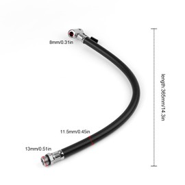 KLEHOPE Valve Extension Car Valve, Bicycle Valve Adapter, 36 cm Air Pump Replacement Hose, Adapter Air Pump for Car Tyres, Bicycle Tyres, Air Compressors, Air Pumps