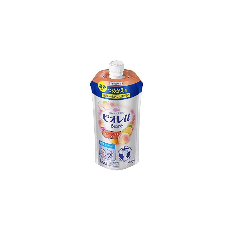 Kao Biore u Sweet Peach Scent, Refill, 11.5 fl oz