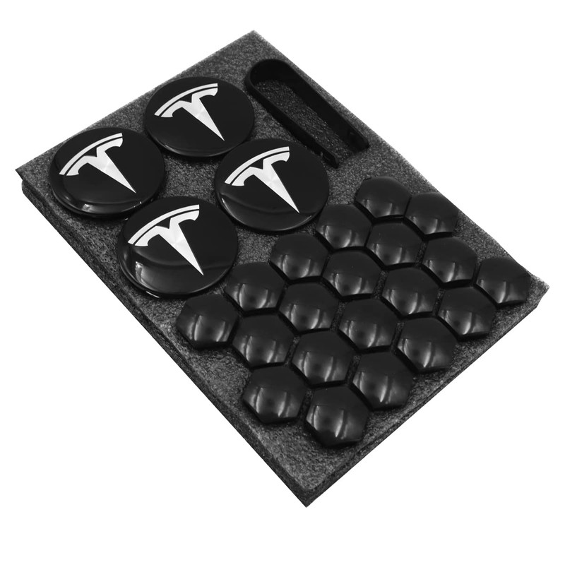 WANGCL 25PCS Wheel Cap Kit with 4 Center Hub Cap