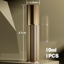 Osuter Tragbarer Parfümzerstäuber, 10ml leere Reise-Sprühflasche, Bodenfüllung,Nano-Nebel,Parfümzerstäuber Nachfüllbar,Flaschen Portable Zerstäuber,Mini Sprühflasche Taschenzerstäuber(Gold)