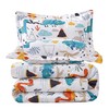 JSD Dinosaur Kids Comforter Set Twin Size, 2 Piece Microfiber