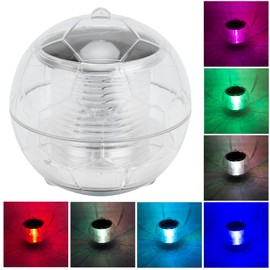 Topyond Floating Pool Lights Ball, RGB Colorful Changing Solar Lights, Rechargeable IP67 Waterproof LED Floating Night Light, for Pool Parties, Indoor and Outdoor Pond Hot Tub Decor