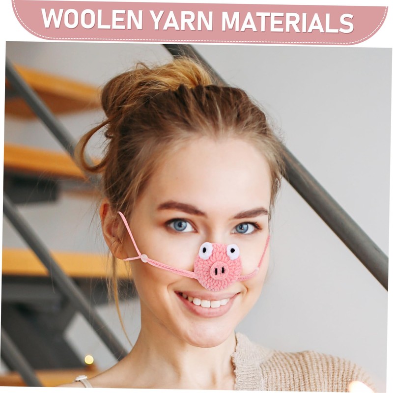 BIUDECO Handknitted Winter Nose Warmer for Women Charming Outdoor Travel