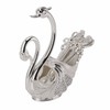 Swan Dinnerware Set Metal Tableware Cutlery Set Decorative Swan Base