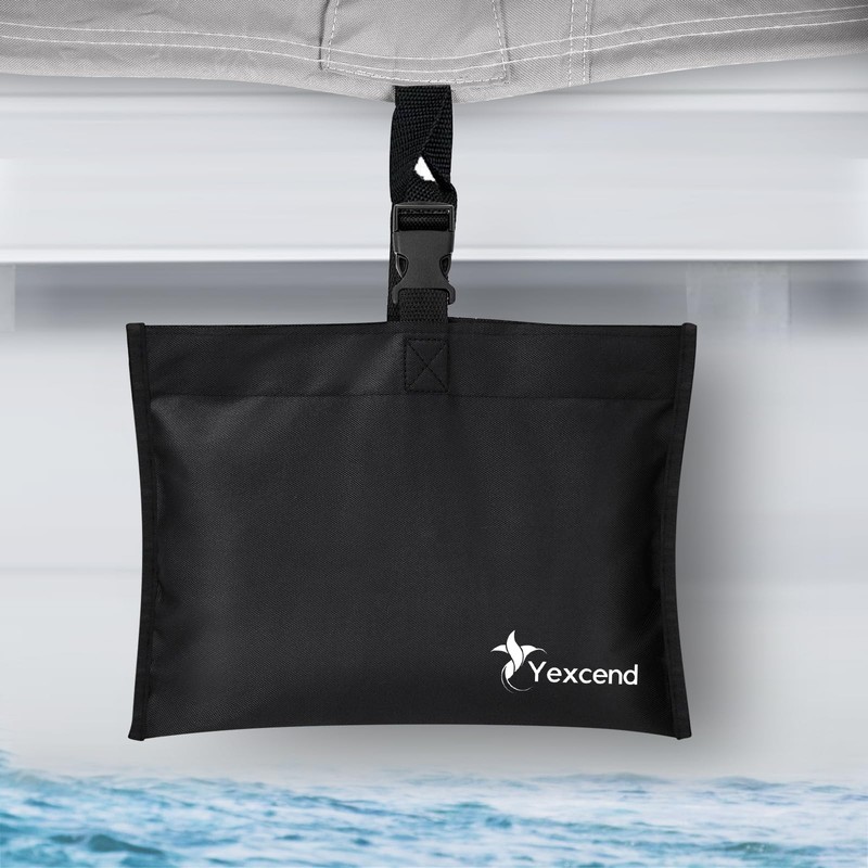 Yexcend 10 Packs Boat Cover Sand Bag Mooring Kit, 600D