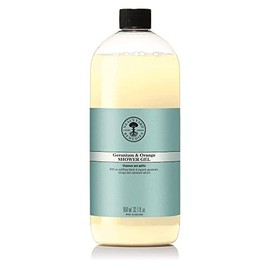 Neal's Yard Remedies Geranium & Orange Shower Gel | Energises & Uplifts, Start Day Perfectly | 950ml, Packaging may vary