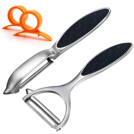 Peeler for Kitchen Set, Potato Peelers 2PCS Premium Stainless Steel Y & I Shapes Multifunctional Swivel Peeler, Ergonomic Non-Slip Handle Sharp Blade Vegetable Peelers for Fruits, Vegetables