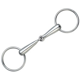 Shires Hollow Mouth Loose Ring Snaffle-As supplied 4 1/2"