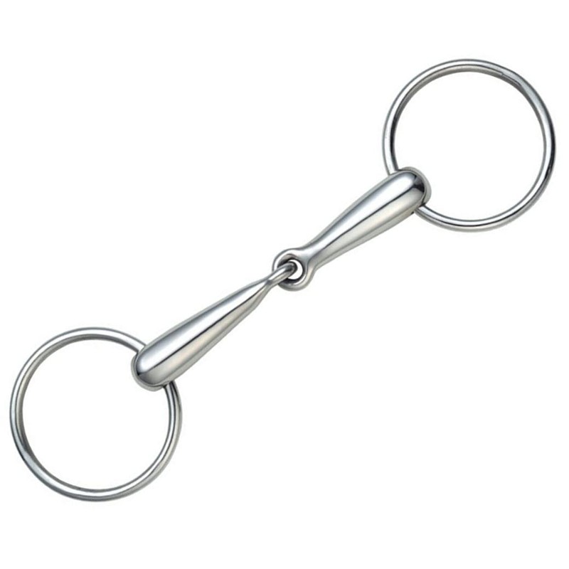 Shires Hollow Mouth Loose Ring Snaffle-As supplied 4 1/2"