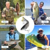 5 Stück Angelköder, Kunstköder Wobbler Hecht, Swimbait lebensechter Mehrgelenkige Hecht