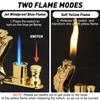 Magic Dual Flame Dragon Lighter, Butane Refillable Torch With Switchable