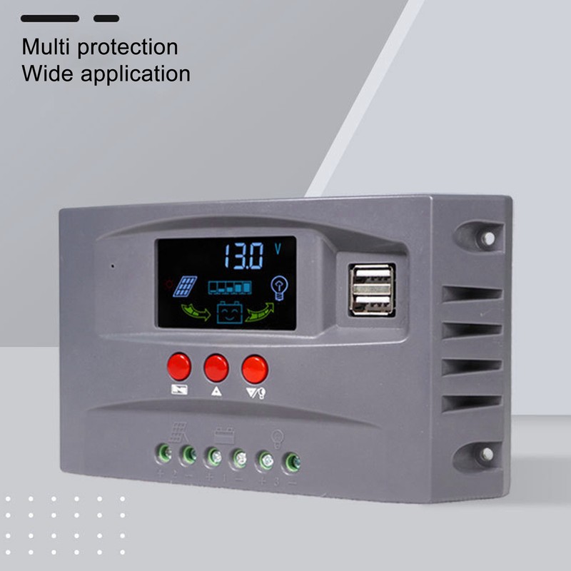 Solar Charge Controller with Light LCD MPPT Overcurrent Protection Solar