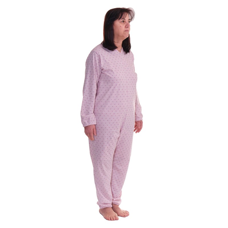 Ferrucci Comfort, Serenità Long Sleeve 1 Zip Back Summer Pyjamas,