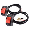 Royitay 2 PCS Motorcycle Headlight Switch Toggle Handlebar Switch 12v