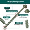 Timber Screws#14 x 6 inch, Heavy Duty Structural Wood Screws,