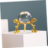 FUNOMOCYA 1set Crystal Ball with Stand Clear Decorative Sphere for