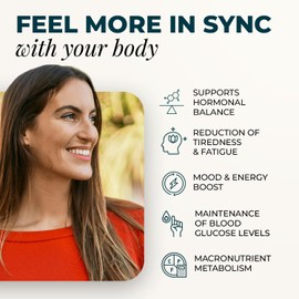 Inspiriko 5-in-1 PCOS Supplement - Myo-Inositol 4000mg, Folate 200ug, Chromium, Vitamin B6 & B12 - for PCOS & Hormone Balance for Women - 30 Vegan, 1-a-Day Myo Inositol Powder Sachets