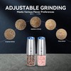 UNNEES Rechargeable Electric Salt and Pepper Grinder set of 2,