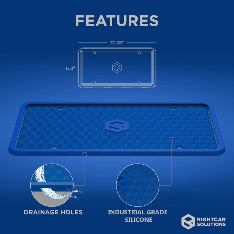 Rightcar Solutions Silicone License Plate Frame | The Original Premium