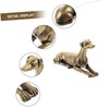Ciieeo Retro Brass Hound Figurine Brass Dog Adornment Unique Animal