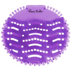Purple Round Anti-Splash Deodorizing Restroom Urinal Screens Lavender Scented for Up to 30 Days Urinal Mats Filters Debris Fits Most Urinal Brands at Public Restrooms, Restaurants and Offices (10)
