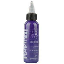 Purple Haze Radiant Tattoo Ink 1oz Bottle for Color Tattooing and Shading Real Human Skin by Radiant Colors