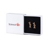 ScienceFox DNA Helix Stud Earrings 925 Sterling Silver in Silver