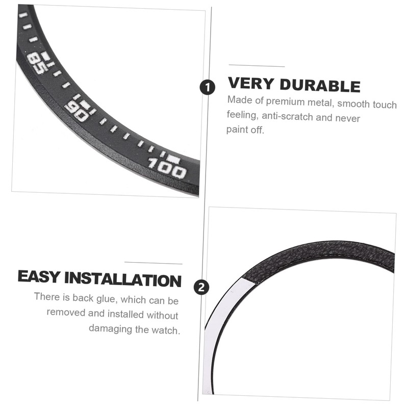 Outanaya Smartwatch Bezel Metal Bezel Cover for Watch Anti-Scratch Lightweight