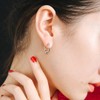 4 Pairs 8 Pcs Earrings for Men Women Binaural Hoop