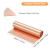 sourcing map Copper Sheet Roll 2500mm x 300mm x 0.08mm,