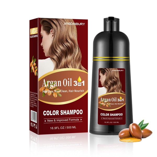 Hair Dye Shampoo 3 in 1, Hair Color Shampoo for