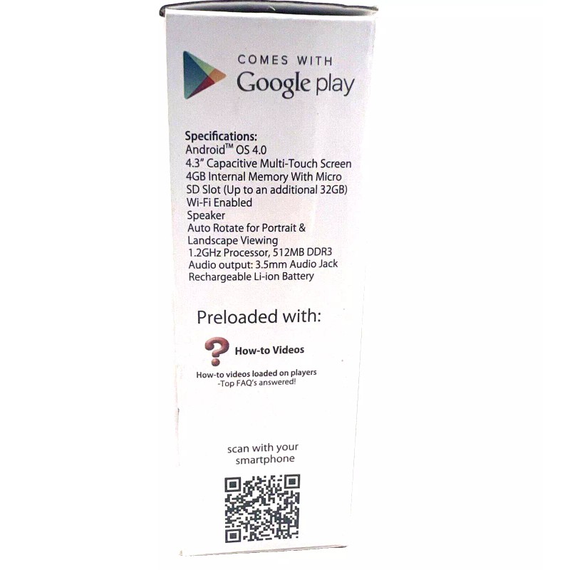 Trio MEDIA PLAYER Trio Stealth Lite 4GB 4.3” Android 4.0C