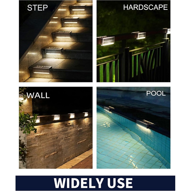 SHONELIGHTING Pool Light, Solar Powered Poolside LEDs for Inground Pool,
