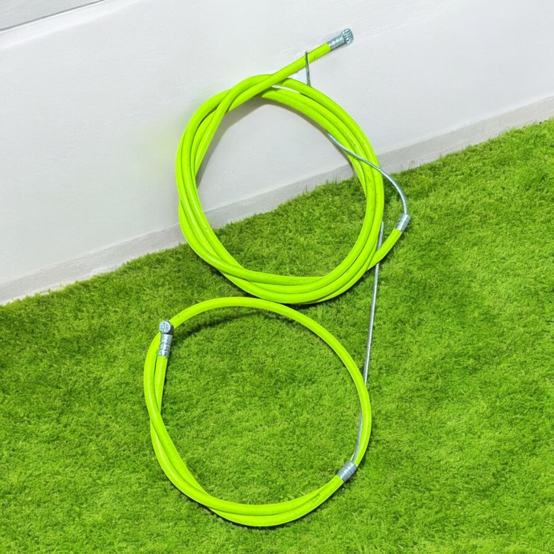 Cycle Brake, Bike Bicycle Green Cable Set Inner & Outer