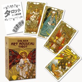 Golden Art Nouveau Tarot Mini Golden Art Nouveau Tarot Mini Tarot Divination with Japanese Manual (English Language Not Guaranteed)