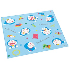 Skater KB4 Children's Lunch Cloth, 16.9 x 16.9 inches (43 x 43 cm), Made in Japan, Doraemon, Gingham