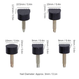 120 Tapas de Punta de Tacón Alto, Kits de Repuesto para Reparación de Zapatos de Hierro de Poliuretano TPU, Duraderos, Evitan Caídas y Resbalones con 60 Pares de 5 Modelos