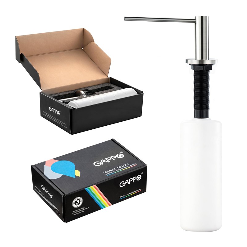 Soap Dispenser for Kitchen Sink Brushed Nickel GAPPO Stainless Steel