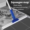 17" Magic Broom Squeegee Broom with 56" Adjustable Long Handle
