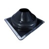Dektite Premium #7 Black EPDM Metal Roof Pipe Flashing, Square