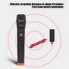 UHF Wireless Microphone 131ft Range Noise Reduction Handheld Dynamic Mic