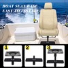 MorningRo 2 Pcs Boat Seat Pedestal Seat Post Base Stainless