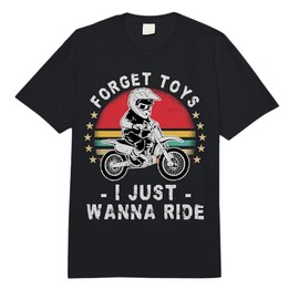 Forget Toys I Just Wanna Ride Dirt Bike Rider Kids Motocross Comfort Colors Adult Heavyweight T-Shirt