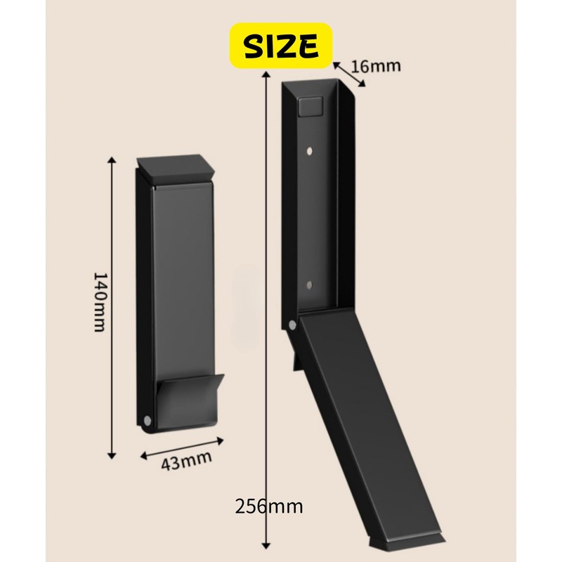 ATAK Door Stopper, Indoor Entrance Door Stopper, Foot Operation, Foldable,