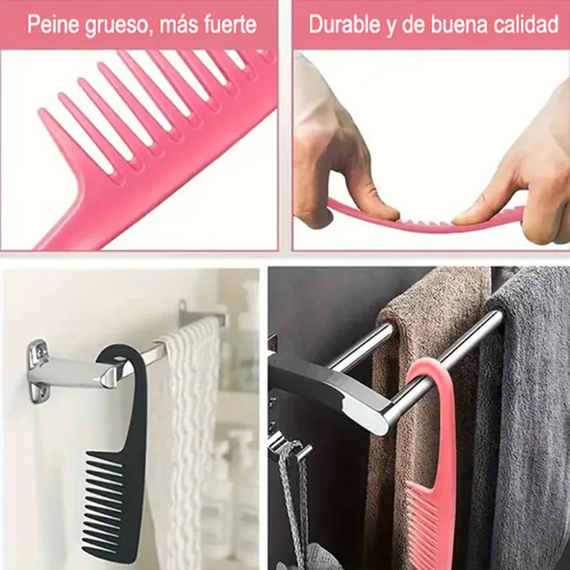 Kit 12pz Peine De Masaje De Cepillo Adecuado Cabello Rizad