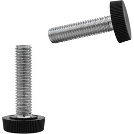 (Pack of 2) Furniture Leveling Feet 13/32" x 1-9/16" (M10 x 40 mm), Adjustable Round Legs 63/64" (25 mm) Diameter, 13/32" (M10) Thread Leveler Foot