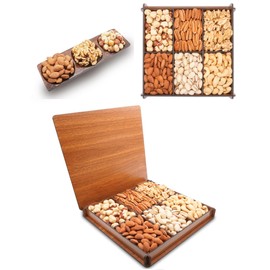 Nuts and Dried Fruits Basket for Birthday Mothers Fathers Day Congratulations, Wedding, Fresh Gift Idea For Business, Sympathy, Get well, Birthday, Anniversary,Customer Gift Box