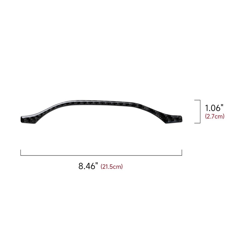 Car Instrument Panel Sticker Cover Carbon Fibre Trim Compatible with